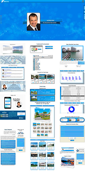 Website Template Light Blue